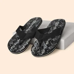 Ajile by Pantaloons Men Grey & Black Printed Thong Flip-Flops-picture-20