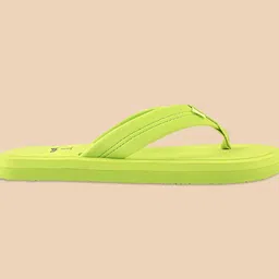 yoho Men Green Rubber Comfortable Thong Flip-Flops image 5