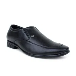 Action Men Black Solid Formal Slip-On Shoes-image-61