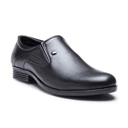 Action Men Black Solid Formal Slip-Ons-picture-31