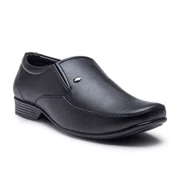 Action Men Black Solid Formal Slip-Ons-picture-32