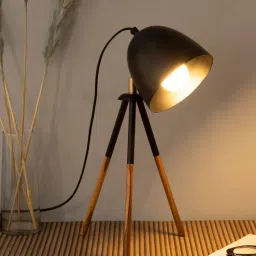 shoppeefry Bud Teak Wood Table Lamp-picture-17