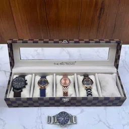 la trove Multicolor Watch Box With Glass Top-picture-28