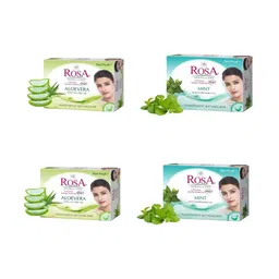 ROSA Set Of 4 Aloevera & Mint Gel Soap - 100 g Each-14