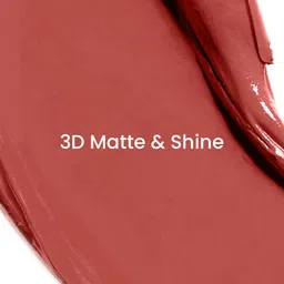 Lakme Unreal 3D Slim Matte Finish Bullet Lipstick - Nude Pop, 3.6g image 2