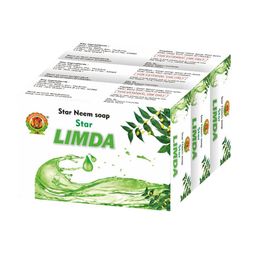 Jagdamba Herbal Set Of 3 Star Limda Anti-Bacterial Soap With Pure Neem - 75 g Each-34
