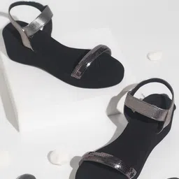 Inc 5 Embellished Party Open Toe Wedges With Backstrap-0