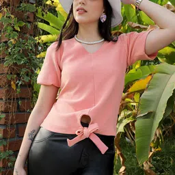 PINACOLADA V Neck Short Sleeves Top-image-70