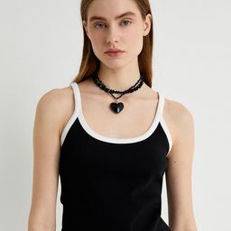 Koton Shoulder Straps Cotton Top-image-62