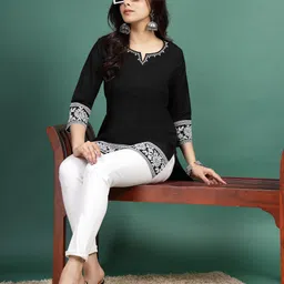 Ramas Floral Embroidered Cotton Top-picture-1