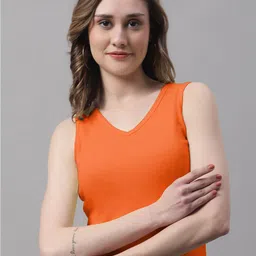 FBAR V-Neck Sleeveless Cotton Crop T-shirt-image-94