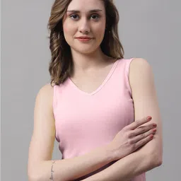 FBAR V-Neck Sleeveless Cotton Crop T-shirt-image-91