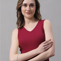 FBAR V-Neck Sleeveless Cotton Crop T-shirt-picture-23