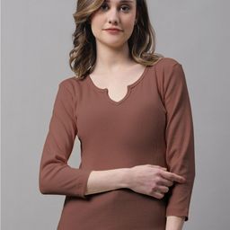 FBAR Round Neck Three-Quarter Sleeves Top-picture-8