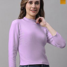 FBAR Pack Of 2 High Neck Bio Wash Cotton Fitted Top-image-18