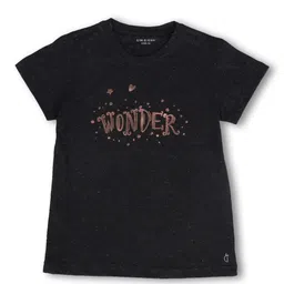 Gini and Jony Girls Typography Printed Cotton T-Shirt-image-97