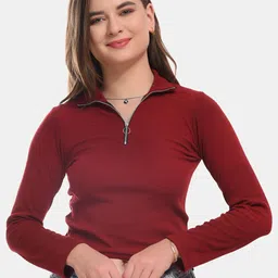 Boleem Shirt Collar Cotton Crop Top-picture-52