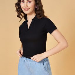 People Shirt Collar Regular Top-picture-8