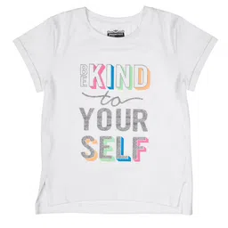 Peppermint Girls Typography Printed Cotton T-shirt-picture-4