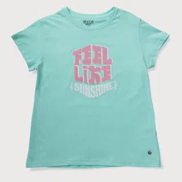 Gini and Jony Infant Girls Typography Round Neck Cotton Top-picture-44