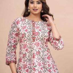 SIDDHANAM Floral Printed Cotton Top-42