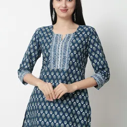 KALINI Floral Print Cotton Top-image-95