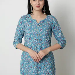 KALINI Floral Printed Cotton Top-picture-18