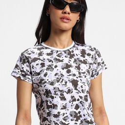 Bewakoof Plus Abstract Printed Pure Cotton Fitted Top-image-41