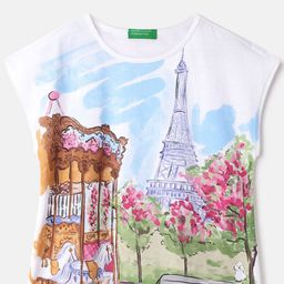 United Colors of Benetton Printed Pure Cotton Top-image-30