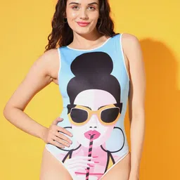 BAESD Graphic Printed Sleeveless Bodysuit-image-55