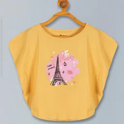 3PIN Girls Graphic Printed Round Neck Cap Sleeve Kaftan Top-image-31