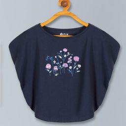3PIN Girls Graphic Printed Round Neck Cap Sleeve Kaftan Top-image-37