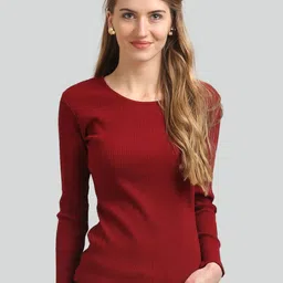 Moda Elementi Self Designed Round Neck Regular Top-image-48