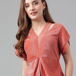Latin Quarters V-Neck Cap Sleeves Top-image-44