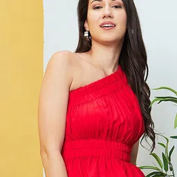 Globus One Shoulder Peplum Top-picture-4