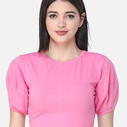 BAESD Women Round Neck Fitted Crop Top-image-30