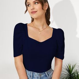 Dream Beauty Fashion Sweetheart Neck Puff Sleeve Regular Top-picture-38
