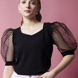 SHEETAL Associates Puff Sleeve Top-image-70