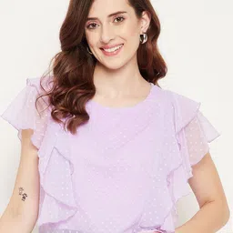 Bitterlime Flutter Sleeve Top image 1