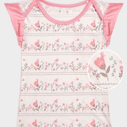 MiArcus Pink Floral Print Short Sleeve Top-image-37