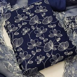KALINI  Embroidered Organza Unstitched Dress Material-image-94