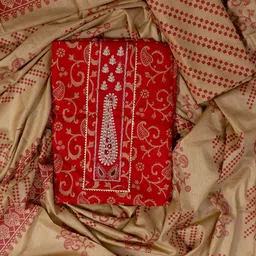 SALWAR STUDIO Printed Pure Cotton Unstitched Dress Material-image-24
