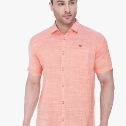 Kuons Avenue Men Orange Smart Slim Fit Horizontal Stripes Opaque Striped Casual Shirt-image-5