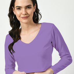 Dream Beauty Fashion V-Neck Long Sleeves Crop Top-image-91
