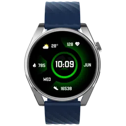 Croma Velocity AR Smartwatch with Bluetooth Calling (36.32mm AMOLED Display, IP68 Water Resistant, Blue Strap)-25