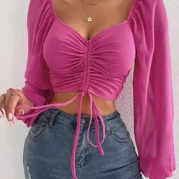 StyleCast x Revolte Sweetheart Neck Crop Top-picture-25