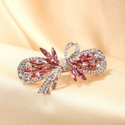 Yellow Chimes Women Pink & White Embellished Claw Clip-image-22