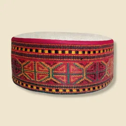 Vastraa Fusion Embroidered Himachali Kullu Topi Woollen Cap-image-55