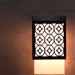 Gojeeva Black Wood Square Shaped Wall Lamp-picture-49