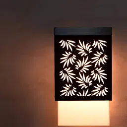 Gojeeva Black Wood Square Shaped Wall Lamp-picture-39